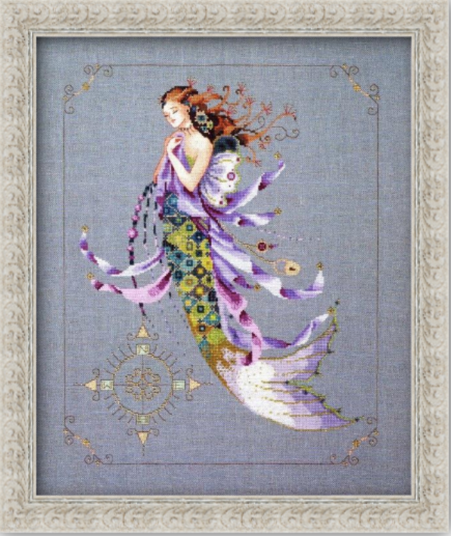 Complete hot kit with Linen OOP Shimmering Mermaid by Mirabilia