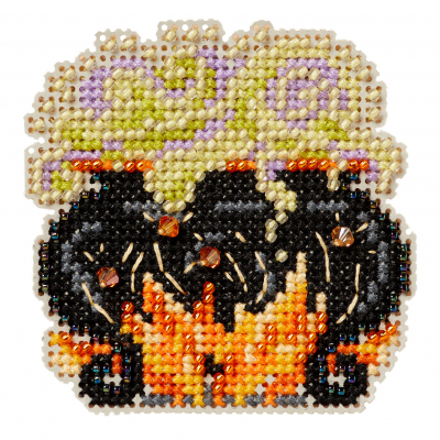 Beaded Cross-stitch kit Witch's Cauldron by Mill Hill MH182425
